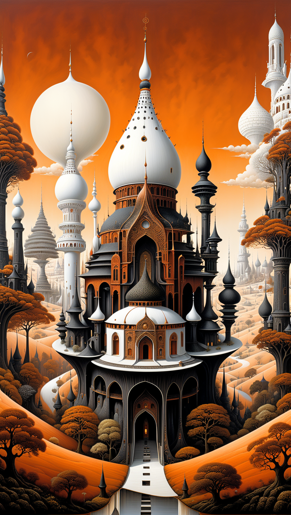 02386-2865579055-white and black and sienna landscape. beautiful, temple, minarets, fantasy, ethereal, high definition, acrylic art, intricately.png